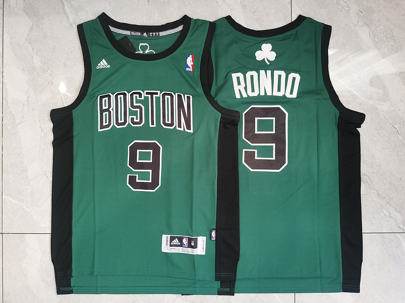 Men Boston Celtics 9 Rondo Green Adidas 2025 NBA Jersey